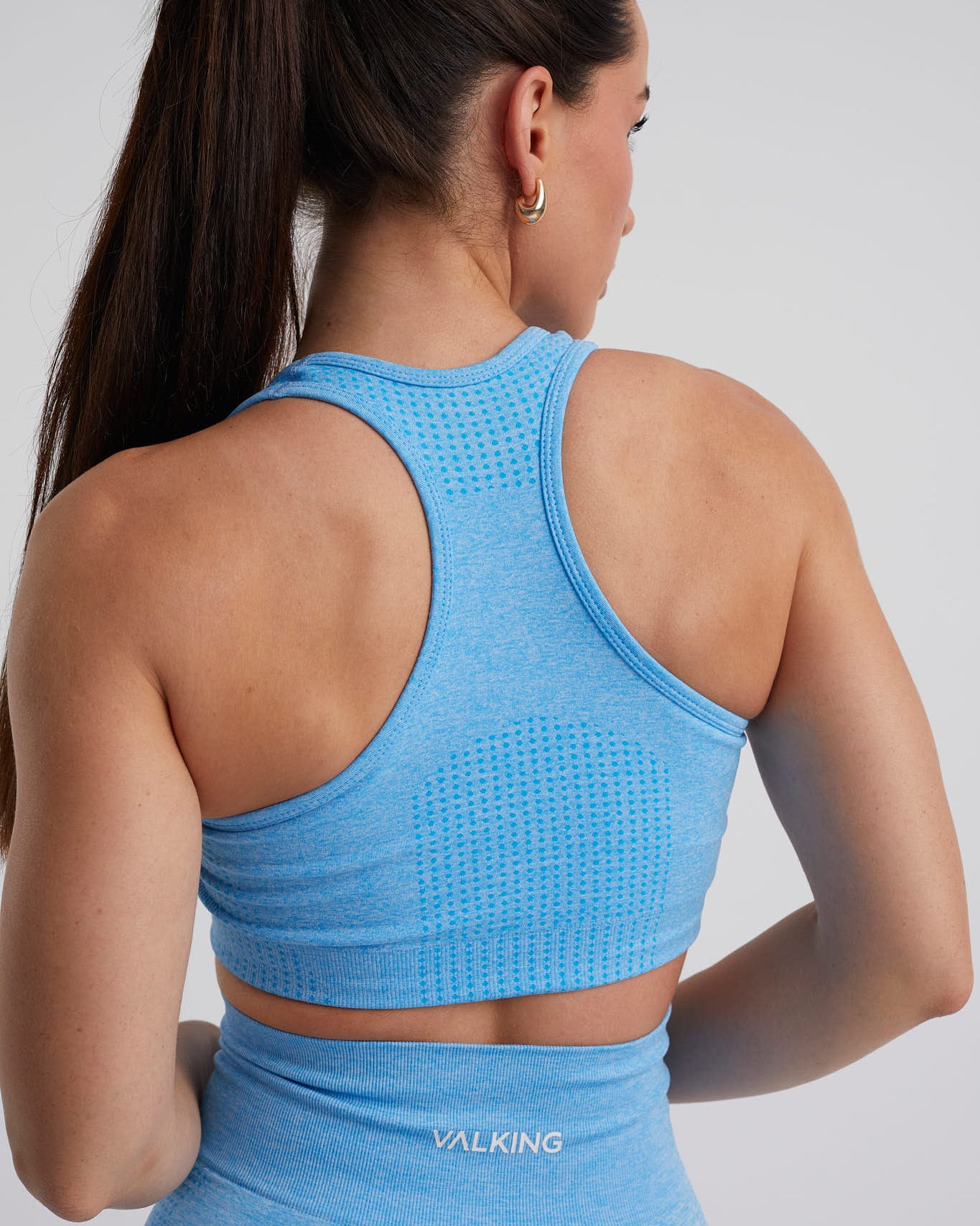 top deportivo para mujer azul tirante ancho