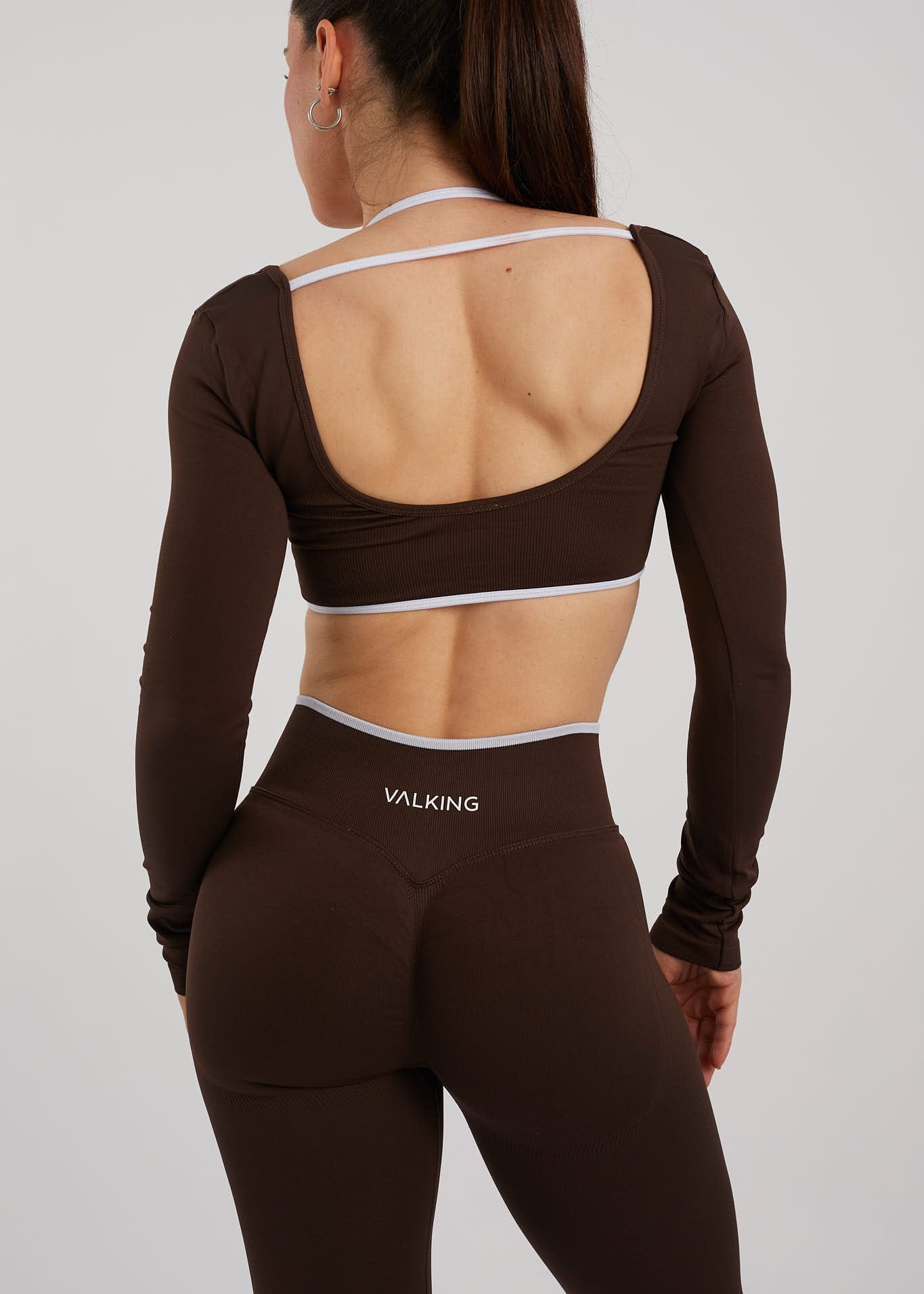 Crop top manga larga espalda abierta Sculpt