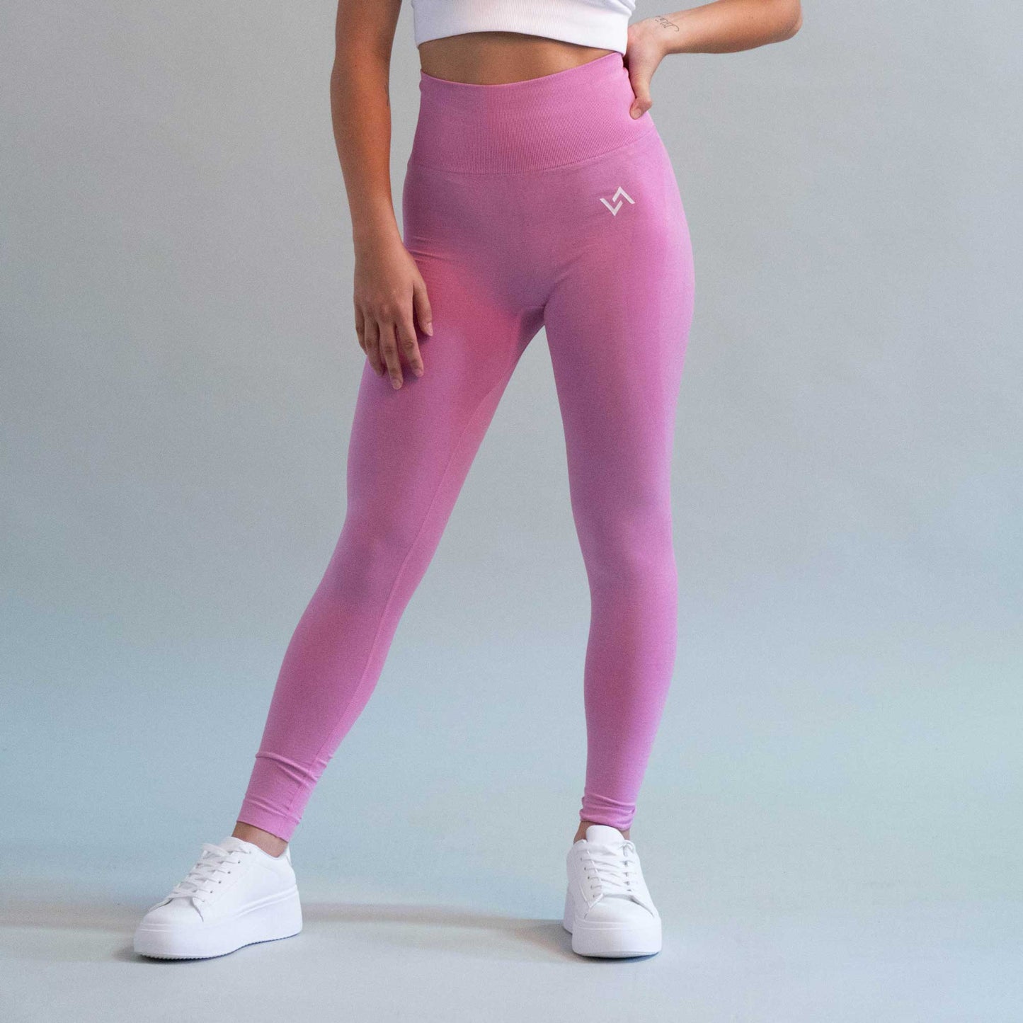 Legging Tiro Alto Atenas Largo Rosa