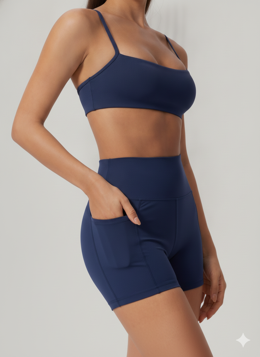 Short bolsillos laterales