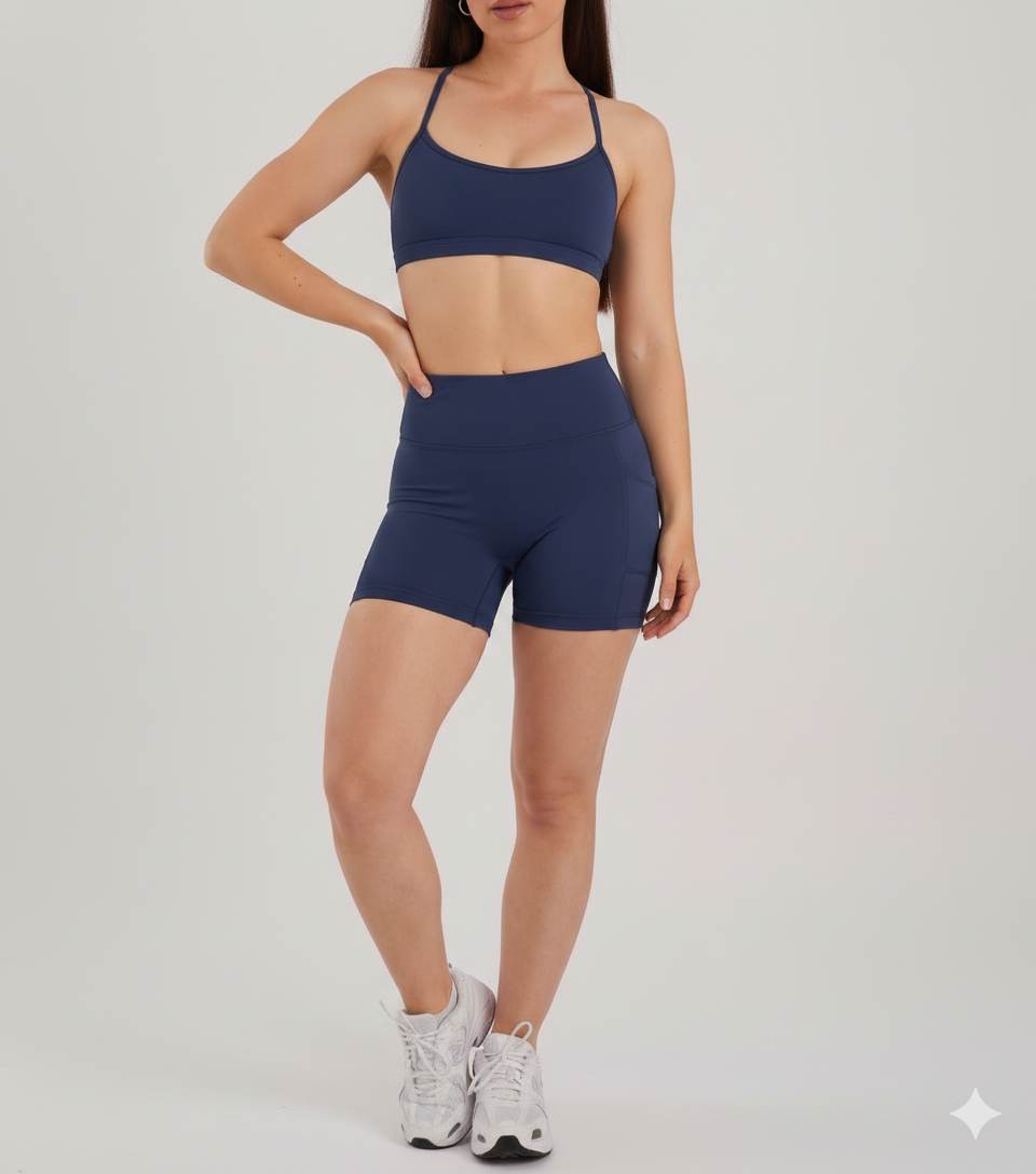Short bolsillos laterales