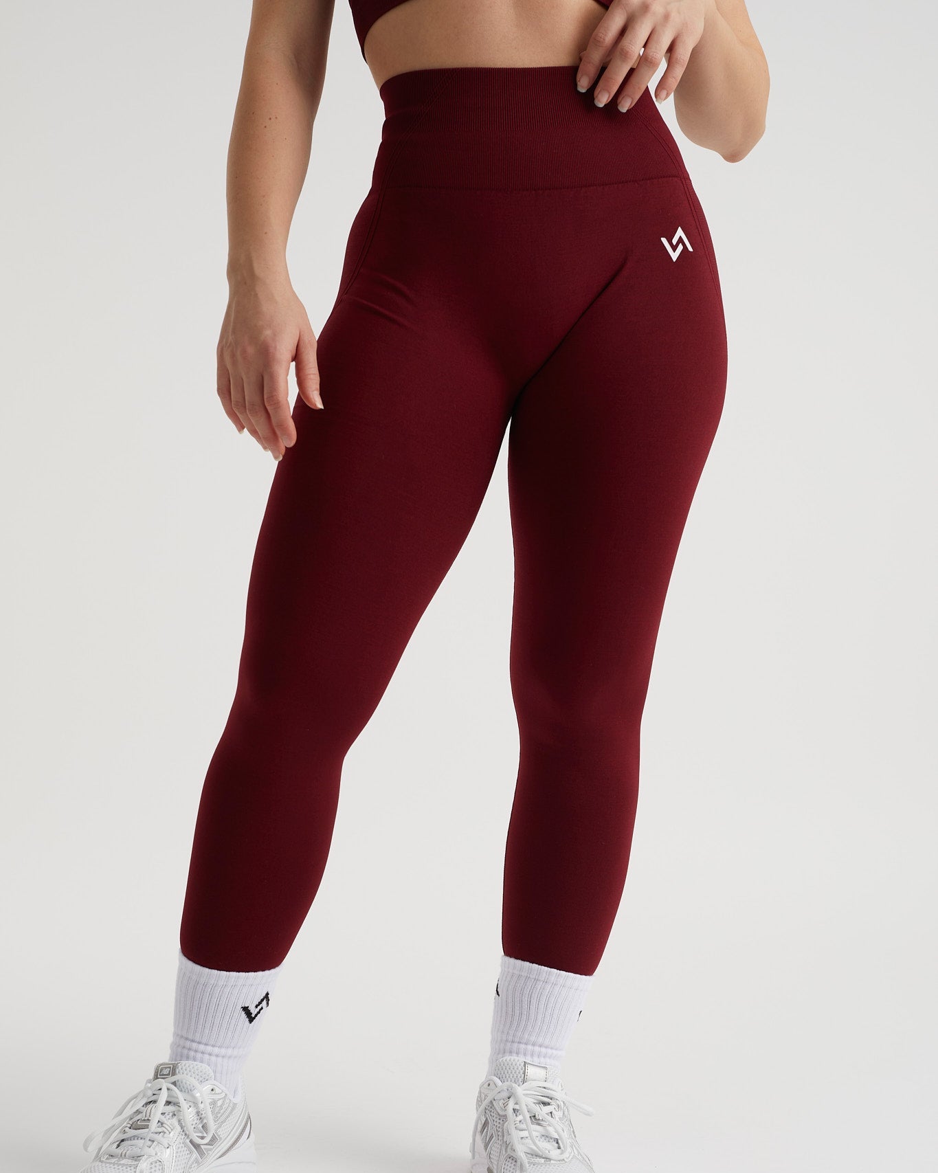 Legging deportivo tiro alto granate