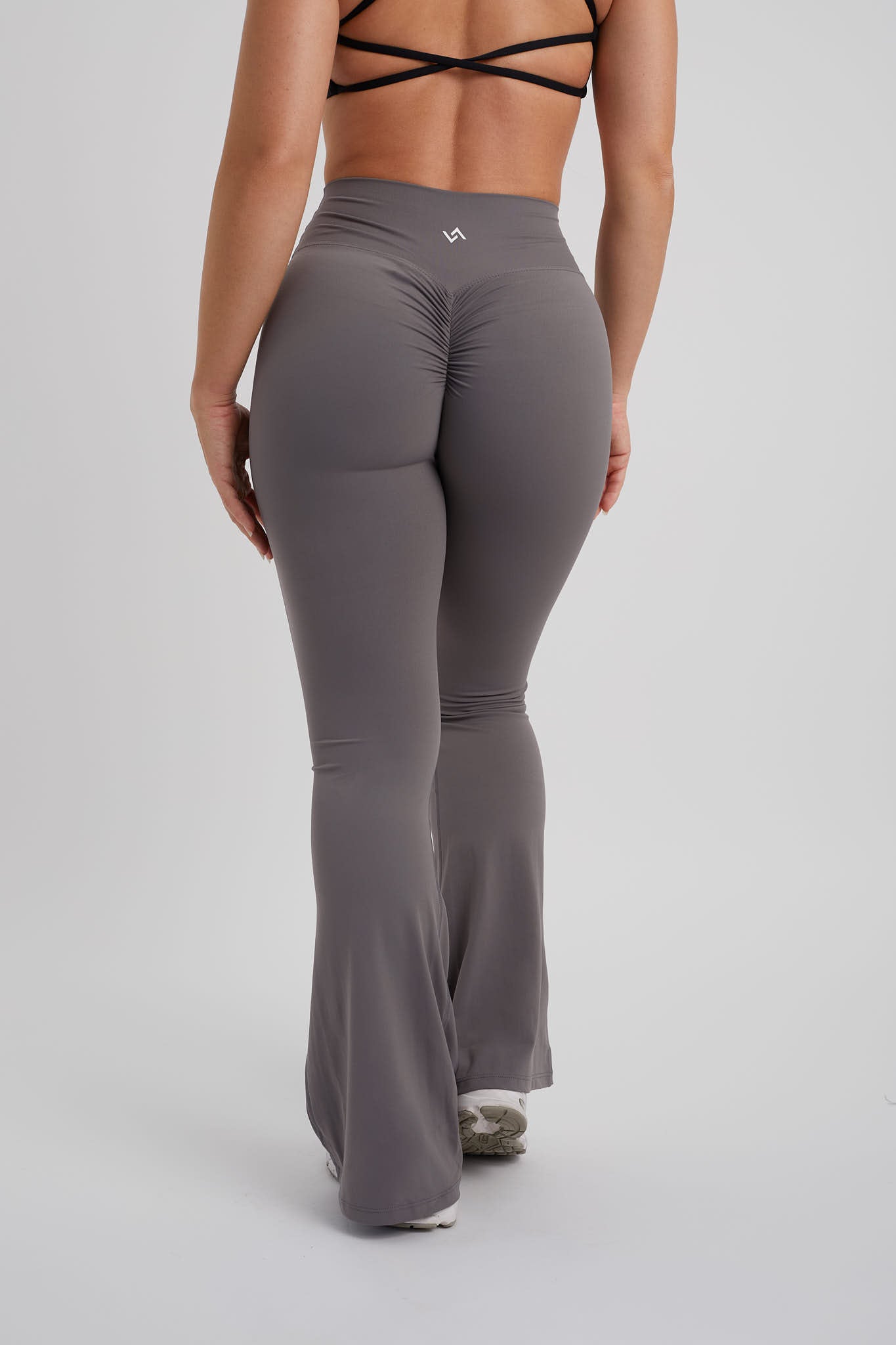 Leggings campana grises para mujer