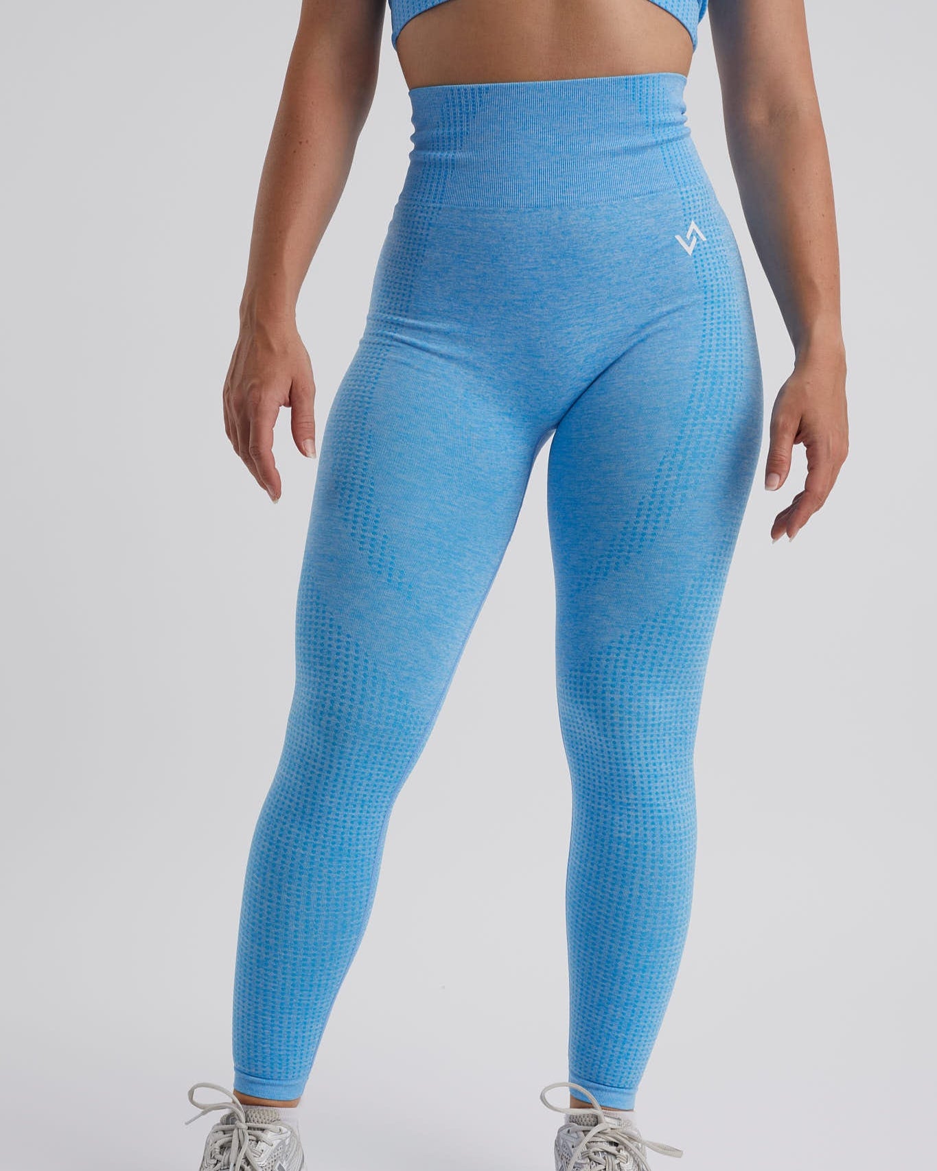 legging deportivo largo azul para mujer