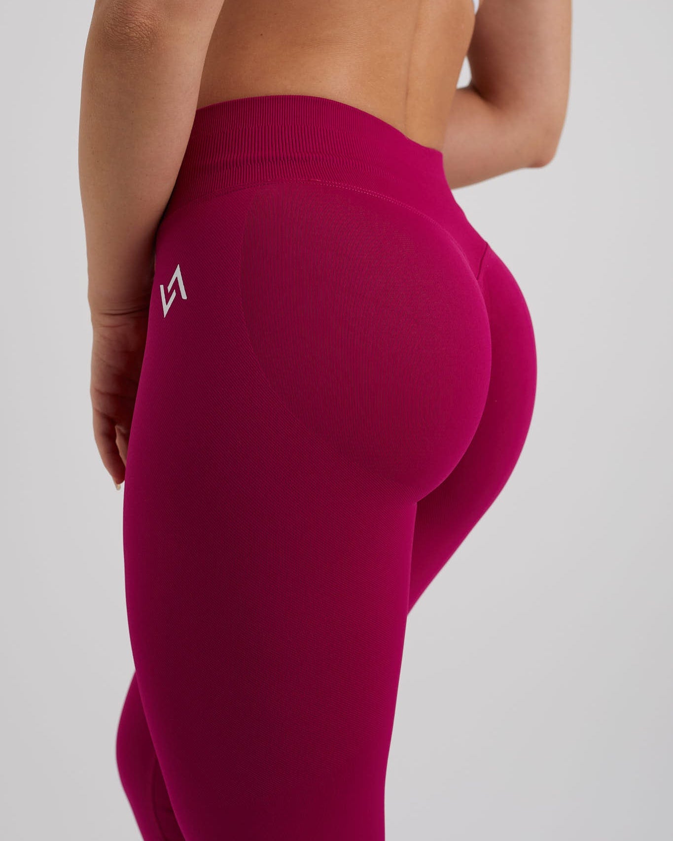 Leggings de tiro bajo fucsia push up
