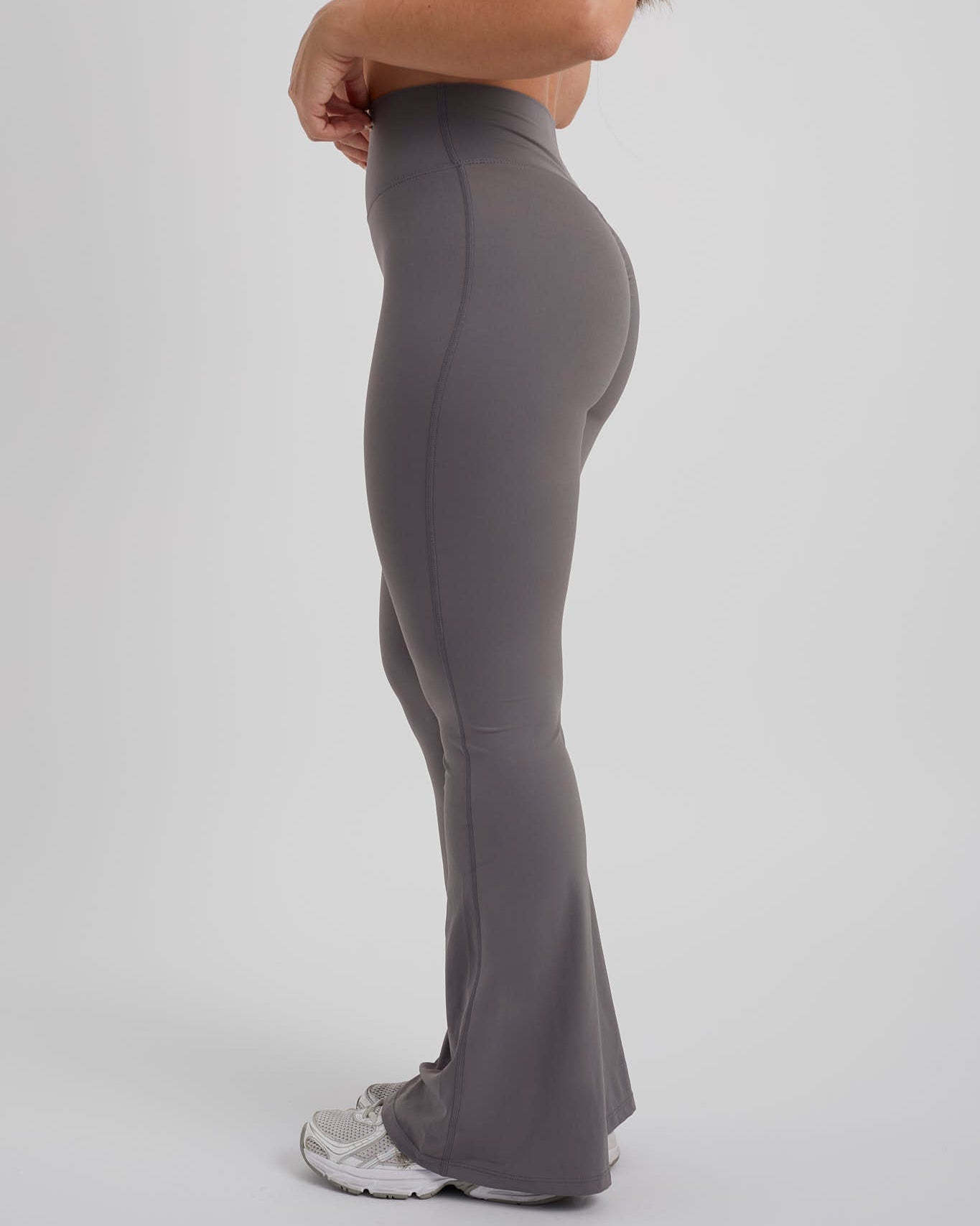 Leggings campana deportivos grises mujer