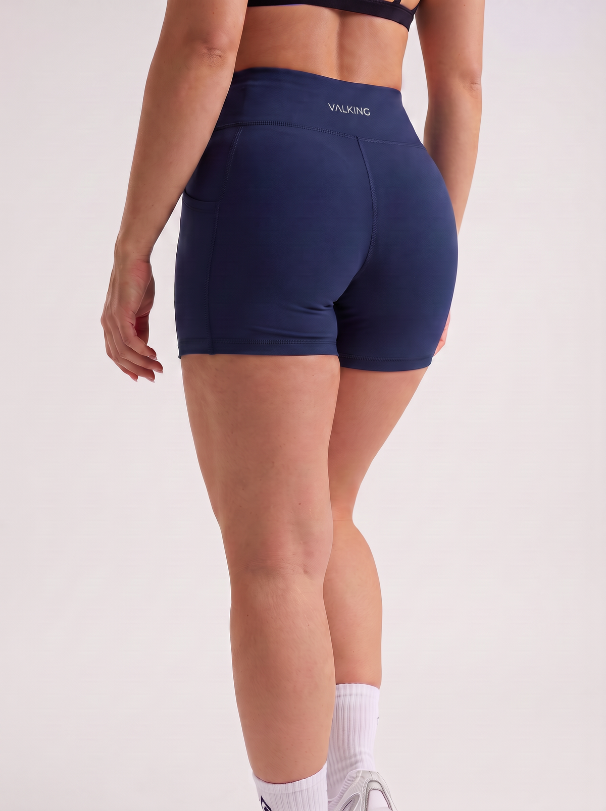 Short seamless con bolsillos laterales Azul Valking - foto 2