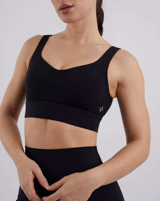 Sujetador deportivo alta sujeción negro