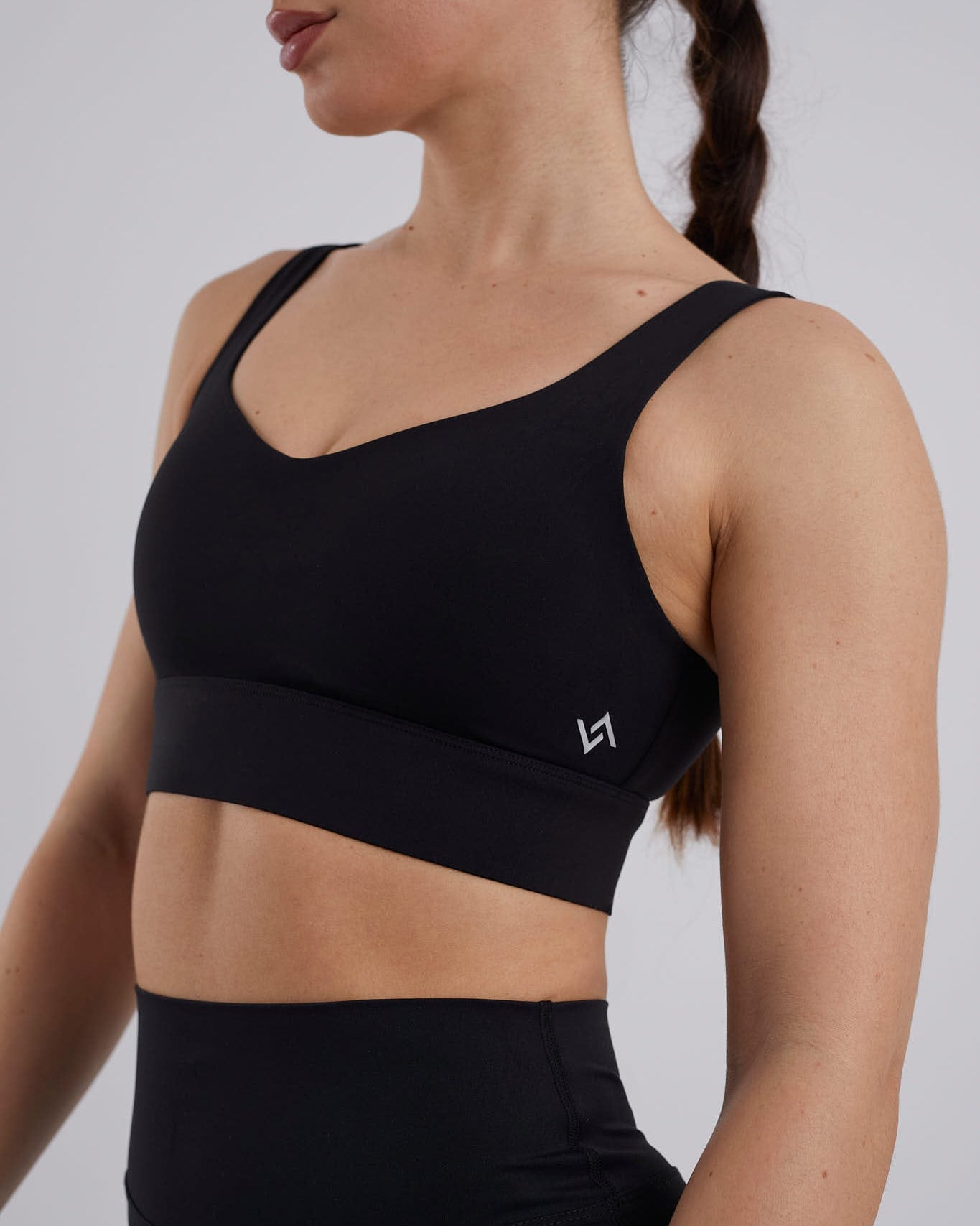 Sujetador deportivo negro alta sujeción negro