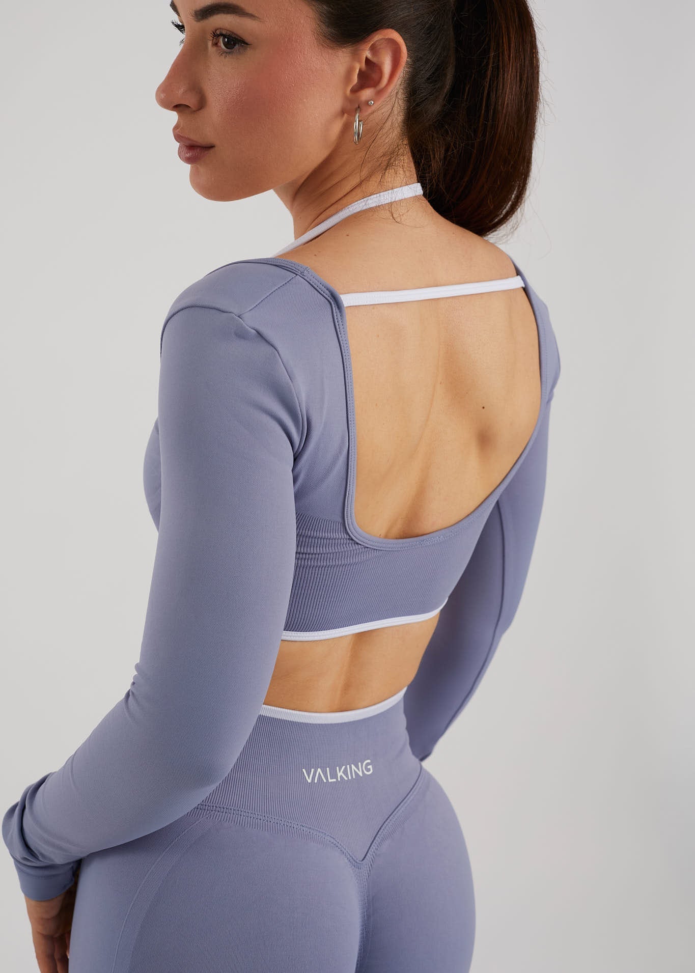 Crop top manga larga espalda abierta Sculpt