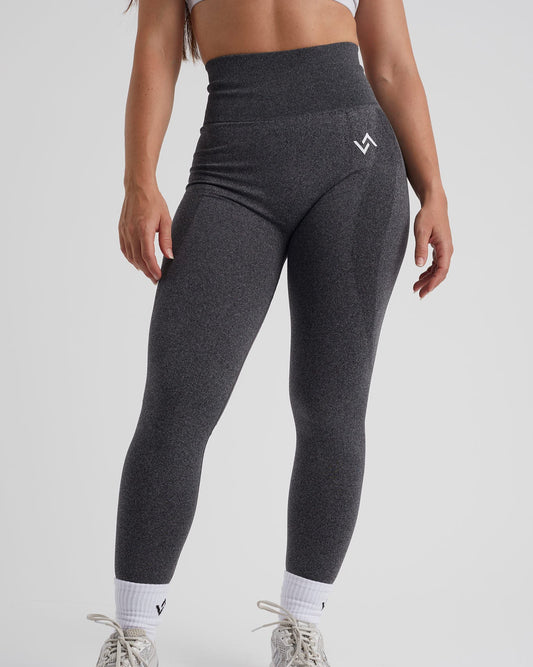 legging largo gris gym deporte mujer