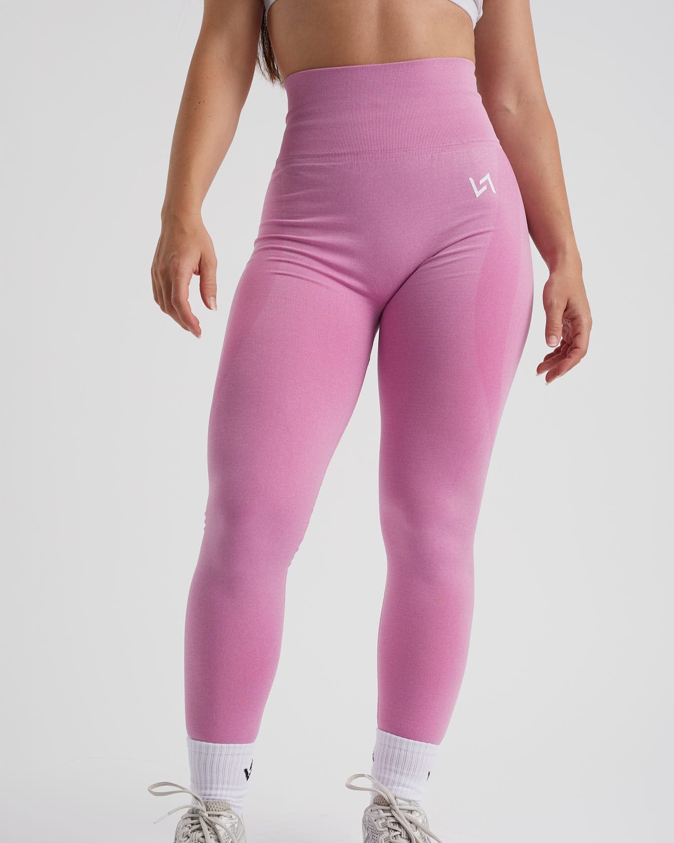 legging largo rosa para hacer deporte mujer