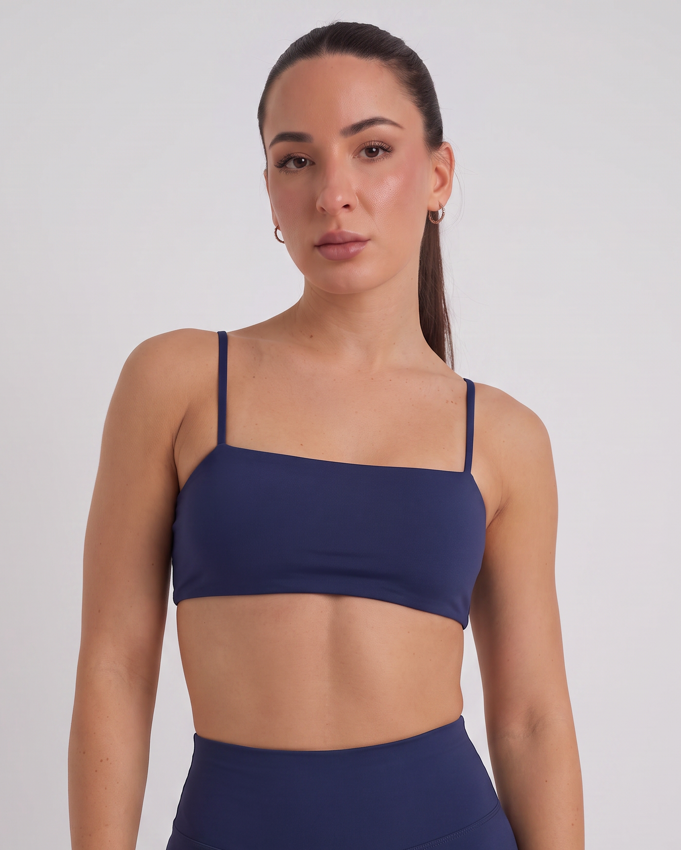 Top seamless banda azul Valking - conjunto con short